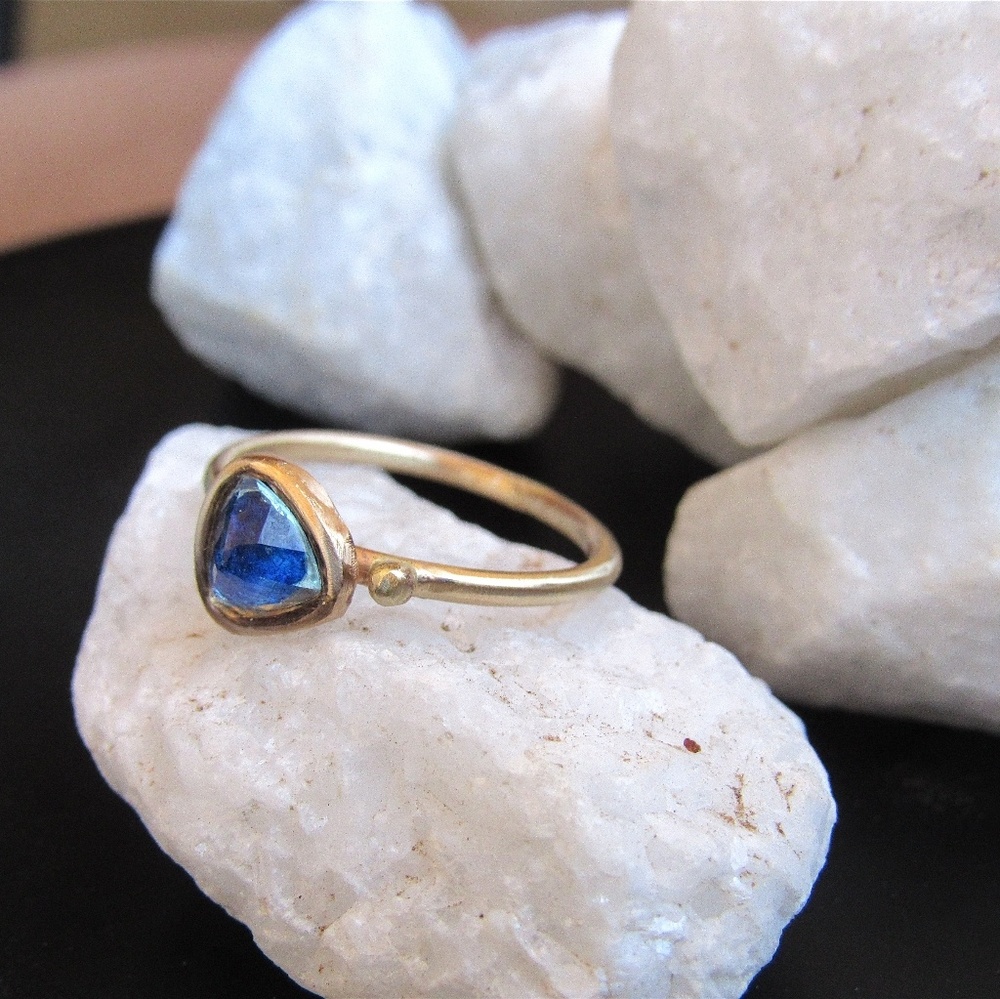 Tourmaline ring in 14K Solid Yellow Gold – Handcrafted Gemstone Ring for Women